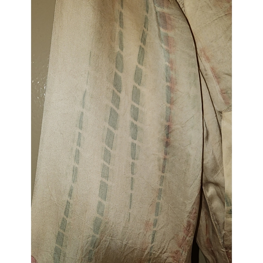Frye Womens Mandria Bomber Jacket Small Drapey Tie Dye Zip Front w/ Pockets - Picture 9 of 12